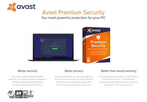 Jual Avast Premium Security 1PC 1Thn Original Garansi Resmi dan Murah di Bandung